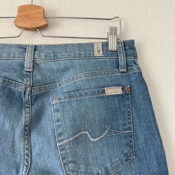 7 For All Mankind Low Rise Crop Roxanne Jeans Size 29 - Picture 6 of 8